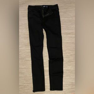 Hollister Black Mid-rise Super-skinny Jeans